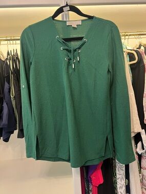 Green Michael Kors waffle knit XS